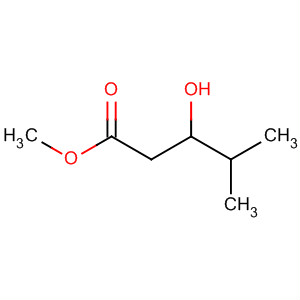 Structure of Pentanoic acid, 3-hydroxy-4-methyl-, methyl ester