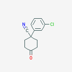 Structure of 4-CYANO-4-(3-CHLOROPHENYL)CYCLOHEXANONE