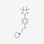 Structure of 1-(2-[4-(4,4,5,5-TETRAMETHYL-[1,3,2]DIOXABOROLAN-2-YL)-PHENOXY]-ETHYL)-PYRROLIDINE