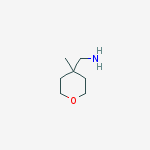 4-Aminomethyl-4-methyltetrahydro-2H-pyran结构式