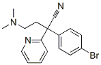 alpha-(4-bromophenyl)-alpha-[2-(dimethylamino)ethyl]pyridine-2-acetonitrile结构式