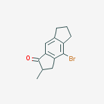 4-bromo-2-methyl-2,3,6,7-tetrahydros-indacen-1(5H)-one结构式