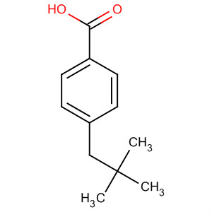 Structure of Benzoic acid, 4-(2,2-dimethylpropyl)-