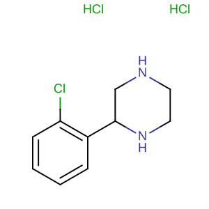 Structure of Piperazine, 2-(2-chlorophenyl)-, dihydrochloride