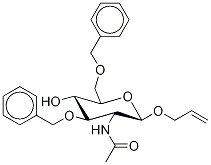 Structure of 2-Propenyl 2-(Acetylamino)-2-deoxy-3,6-bis-O-(phenylmethyl)--D-glucopyranoside