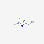 4-Bromomethyl-2-methyl-1, 3-oxazole结构式