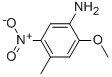 Structure of 2-AMINO-5-METHYL-4-NITROANISOLE