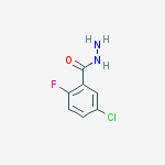 Benzoic acid, 5-chloro-2-fluoro-, hydrazide结构式