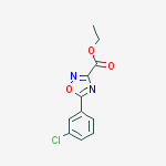 Structure of ethyl 5-(3-chlorophenyl)-1,2,4-oxadiazole-3-carboxylate