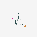 Structure of 1-BROMO-3-ETHYNYL-4-FLUORO-BENZENE