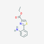 Structure of 2-(2-AMINO-PHENYL)-THIAZOLE-4-CARBOXYLIC ACID ETHYL ESTER