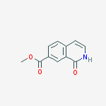 Structure of methyl 1,2-dihydro-1-oxo-7-Isoquinolinecarboxylate