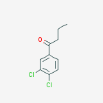 1-(3,4-Dichlorophenyl)butan-1-one结构式