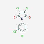 1H-pyrrole-2,5-dione, 3,4-dichloro-1-(3,4-dichlorophenyl)-结构式
