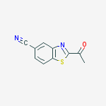 Structure of 5-BENZO[D]THIAZOLECARBONITRILE,2-ACETYL-