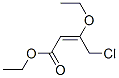Structure of 2-BUTENOIC ACID, 4-CHLORO-3-ETHOXY-, ETHYL ESTER, (E)-