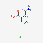 Structure of 2-(1-AMINOETHYL)BENZOIC ACID HYDROCHLORIDE