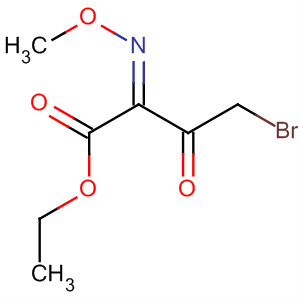 Butanoic acid, 4-bromo-2-(methoxyimino)-3-oxo-, ethyl ester, (Z)-结构式