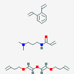 Structure of 4-[(E)-2-[(E)-2-but-3-enoxyethenoxy]ethenoxy]but-1-ene: 1,2-diethenylb enzene: N-(3-dimethylaminopropyl)prop-2-enamide