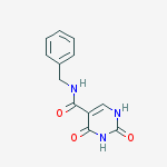 N-benzyl-2,4-dioxo-1,2,3,4-tetrahydropyrimidine-5-carboxamide结构式