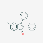 5-methyl-2,3-diphenyl-1H-inden-1-one结构式
