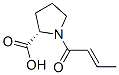 Structure of L-Proline, 1-[(2E)-1-oxo-2-butenyl]-