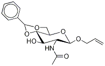 Structure of .beta.-D-Glucopyranoside, 2-propenyl 2-(acetylamino)-2-deoxy-4,6-O-(phenylmethylene)-