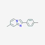 Structure of Imidazo[1,2-a]pyridine, 7-methyl-2-(4-methylphenyl)-