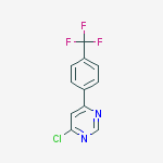 4-chloro-6-(4-(trifluoromethyl)phenyl)pyrimidine结构式