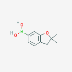 2,2-dimethyl-2,3-dihydrobenzofuran-6-ylboronic acid结构式