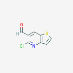 5-Chlorothieno[3,2-b]pyridine-6-carbaldehyde结构式