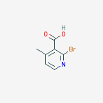 Structure of 2-bromo-4-methylpyridine-3-carboxylic acid