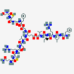 Structure of somatotropin (176-191)