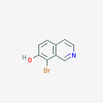 Structure of 7-Isoquinolinol, 8-bromo-