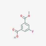 Structure of 3-FLUORO-5-(METHOXYCARBONYL)BENZOIC ACID