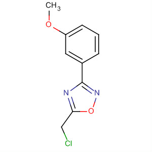 Structure of 1,2,4-Oxadiazole, 5-(chloromethyl)-3-(3-methoxyphenyl)-