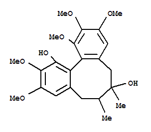 Structure of Dibenzo[a,c]cyclooctene-1,7-diol,5,6,7,8-tetrahydro-2,3,10,11,12-pentamethoxy-6,7-dimethyl-, (6S,7S,12aR)-