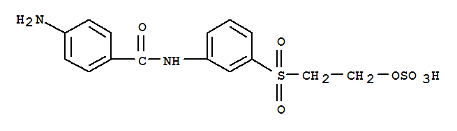 Structure of 4-Amino-3-[(2-sulfatoethyl)-sulfonyl]-benzanilide
