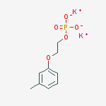 Structure of Poly(oxy-1,2-ethanediyl), .alpha.-phosphono-.omega.-(methylphenoxy)-, dipotassium salt
