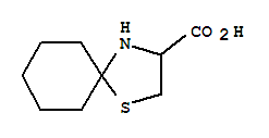 1-thia-4-azaspiro[4.5]decane-3-carboxylic acid结构式