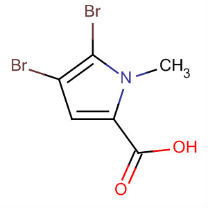 1H-Pyrrole-2-carboxylic acid, 4,5-dibromo-1-methyl-结构式