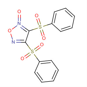 Structure of 1,2,5-Oxadiazole, 3,4-bis(phenylsulfonyl)-, 2-oxide