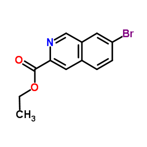 Structure of Ethyl 7-bromoisoquinoline-3-carboxylate