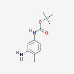 Structure of (3-AMINO-4-METHYL-PHENYL)-CARBAMIC ACID TERT-BUTYL ESTER