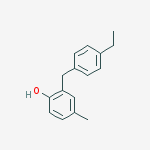 Structure of PHENOL,2-[(4-ETHYLPHENYL)METHYL]-4-METHYL-