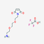 Structure of 1H-Pyrrole-2,5-dione, 1-[2-[2-(2-aminoethoxy)ethoxy]ethyl]-,mono(trifluoroacetate)