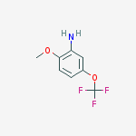 Structure of Benzenamine, 2-methoxy-5-(trifluoromethoxy)-