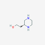 Structure of (2R)-2-Piperazineethanol