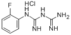1-(2-氟苯基)双胍 盐酸盐结构式