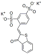 Structure of dipotassium 4-[(3-oxobenzo[b]thien-2(3H)-ylidene)methyl]benzene-1,3-disulphonate